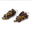Tiger Eye Chip Drop Earrings with Sterling Silver Hooks