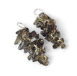 Smoky Quartz Chip Drop Earrings with Sterling Silver Hooks