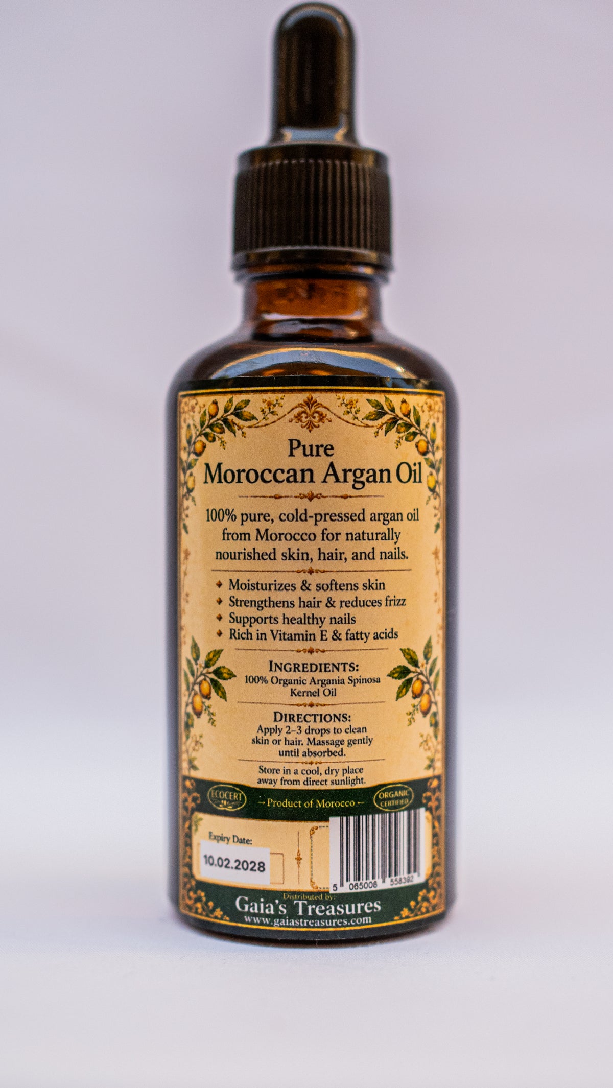 Organic Eco-Certified Argan Oil 100 ml
