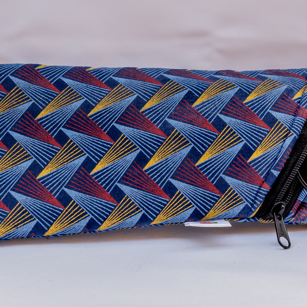 Geometric Zip-Up Shweshwe Sunglasses Case