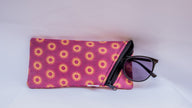 Pink Shweshwe Zip-Up Sunglasses case and Multi-Purpose Cotton Pouch