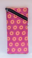 Pink Shweshwe Zip-Up Sunglasses case and Multi-Purpose Cotton Pouch