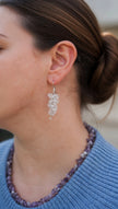 Crystal Quartz Drop Earrings with Sterling Silver hooks
