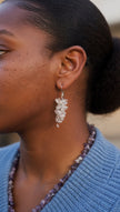 Crystal Quartz Drop Earrings with Sterling Silver hooks