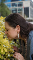 Rainbow Moonstone Chip Drop Earrings with Sterling Silver hooks