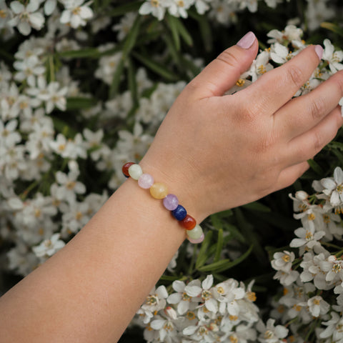 Chakra Balancing Mixed Gemstone Bracelet