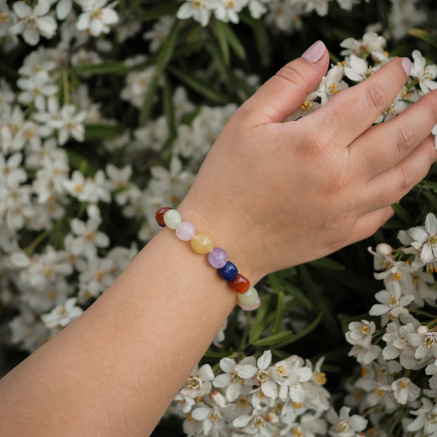 Chakra Balancing Mixed Gemstone Bracelet