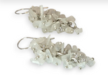 Rainbow Moonstone Chip Drop Earrings with Sterling Silver hooks