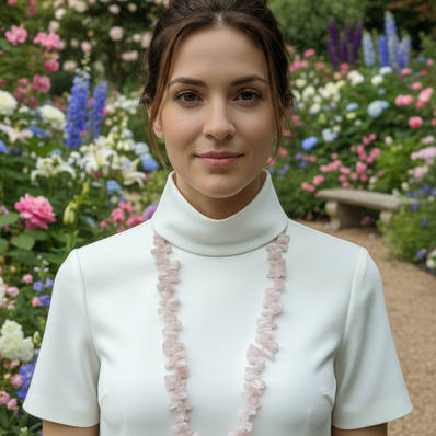 Rose Quartz Chunky Chip Necklace