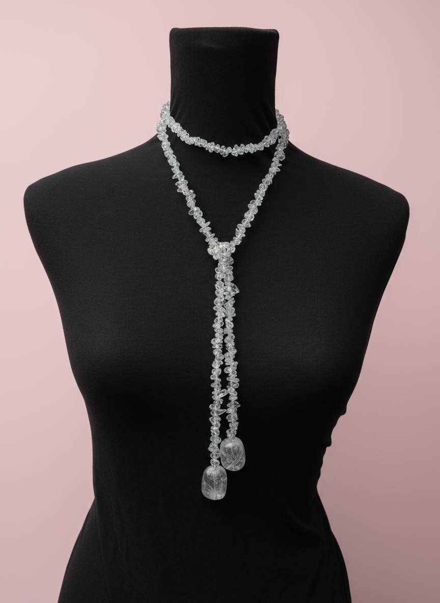 Crystal Quartz Chip Multi-Way Necklace